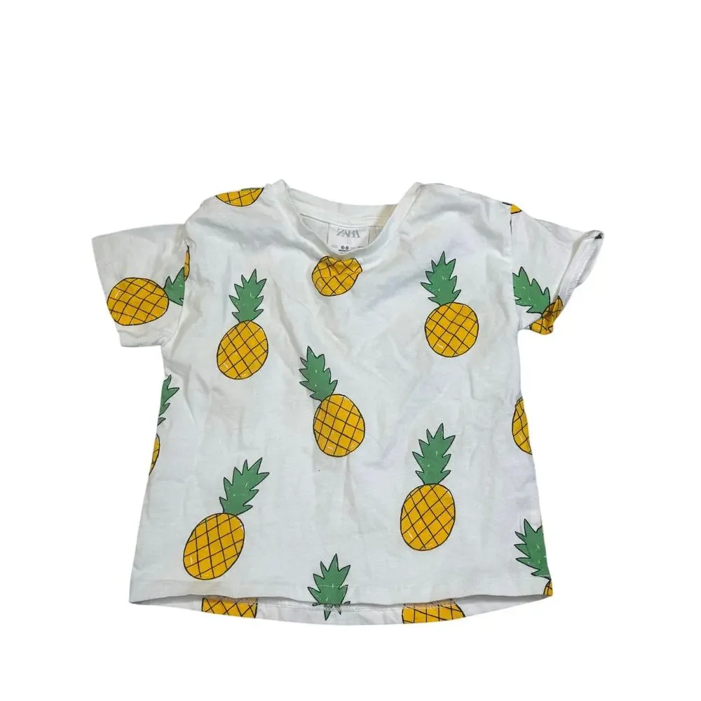 Zara Pineapple Tshirt 6-9mths